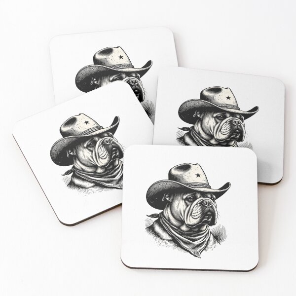 Item preview, Bulldog Cowboy Vintage Western Dog Lover designed and sold by GrumpySableye.