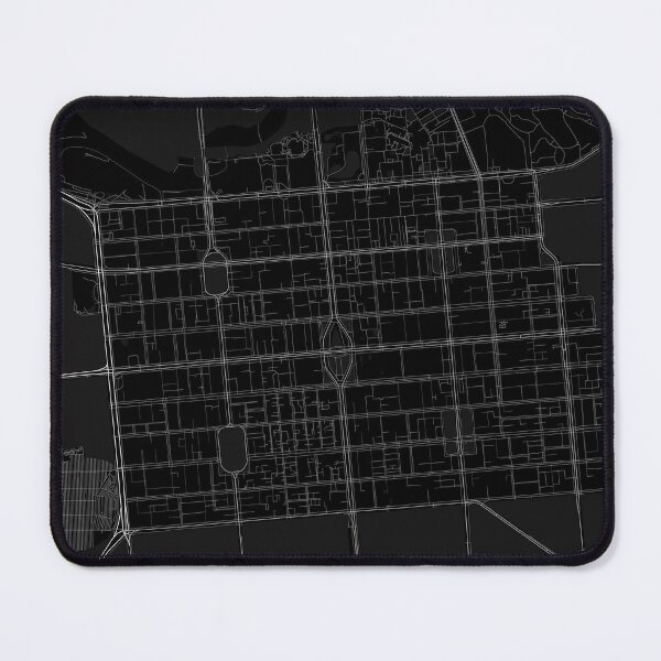 Item preview, Adelaide, Australia Street Map [Dark] designed and sold by ryanqkfcman.