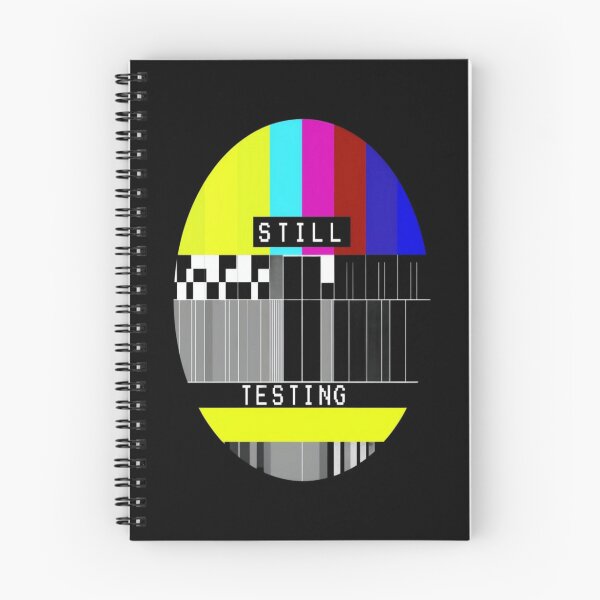Item preview, Retro TV Test Pattern Art – “STILL TESTING” Glitchcore Broadcast Signal Design for Tech Lovers designed and sold by Bright Nest Studio.