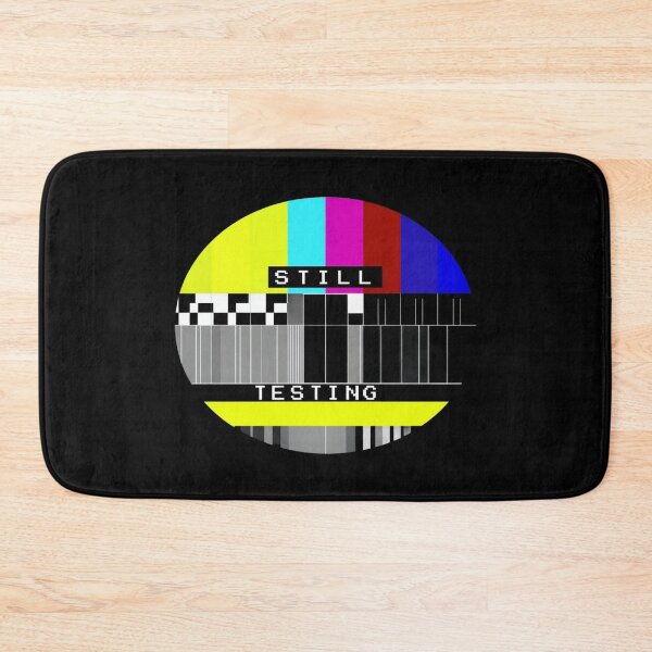 Item preview, Retro TV Test Pattern Art – “STILL TESTING” Glitchcore Broadcast Signal Design for Tech Lovers designed and sold by Bright Nest Studio.