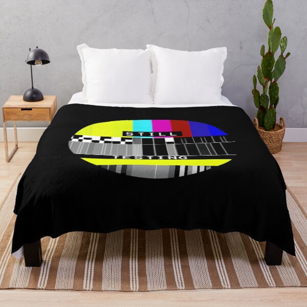 Item preview, Retro TV Test Pattern Art – “STILL TESTING” Glitchcore Broadcast Signal Design for Tech Lovers designed and sold by Bright Nest Studio.