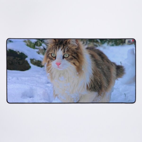 Item preview, Fluffy Cat in the Snow designed and sold by MB-CatPrints.
