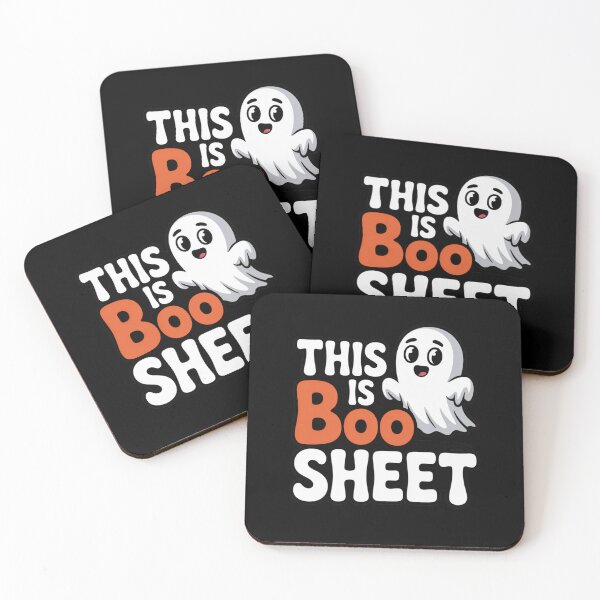 Item preview, This Is Boo Sheet Cute Ghost designed and sold by flagylART.