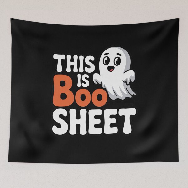 Item preview, This Is Boo Sheet Cute Ghost designed and sold by flagylART.