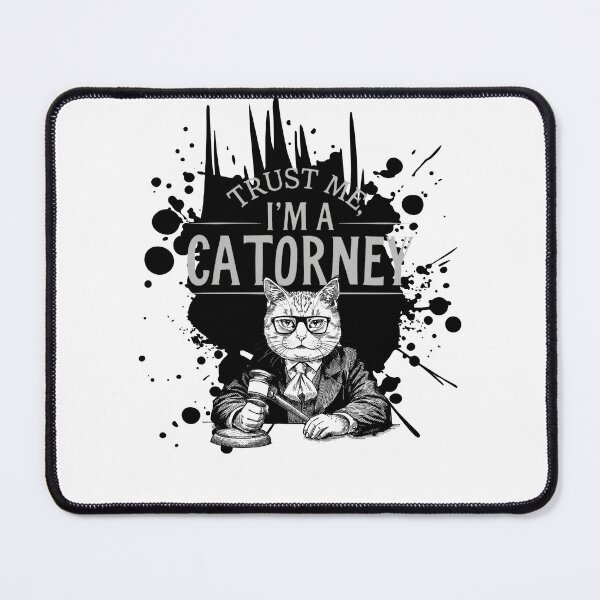 Item preview, Trust me, I'm a Cattorney – Funny Cat Lawyer Pun Design designed and sold by GOTCHO1.