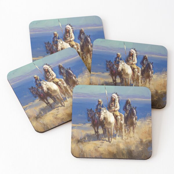 Item preview, Native Warriors on Horseback designed and sold by lautir.