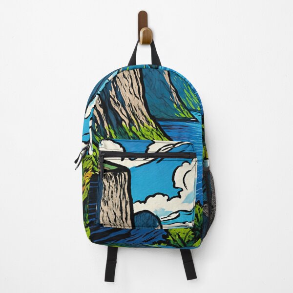 Item preview, Fjord in Norway  | Comics stylCartoone -  designed and sold by ComicsFactory.