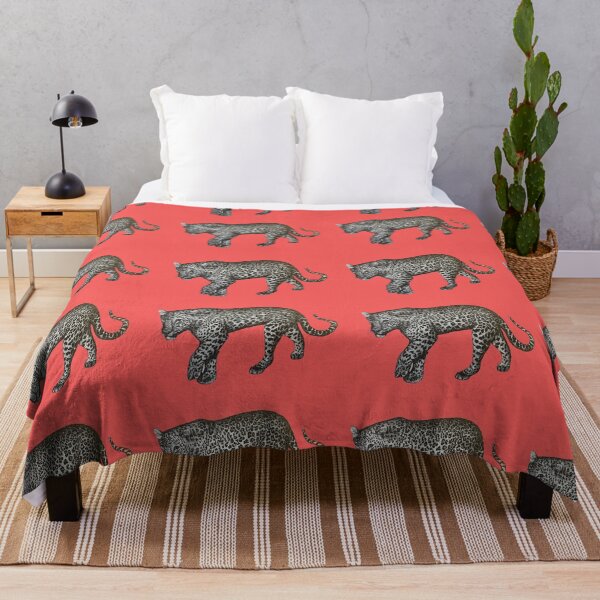 Item preview, Leopard on red background designed and sold by happytraveller1.