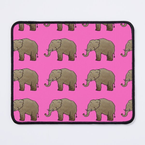 Item preview, Elephant on pink background designed and sold by happytraveller1.