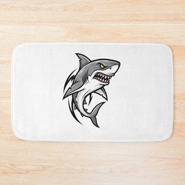 Aperçu de l'œuvre Mascotte de requin féroce, requin vectoriel agressif pour l'e-sport créée et vendue par nabilrahbani007.