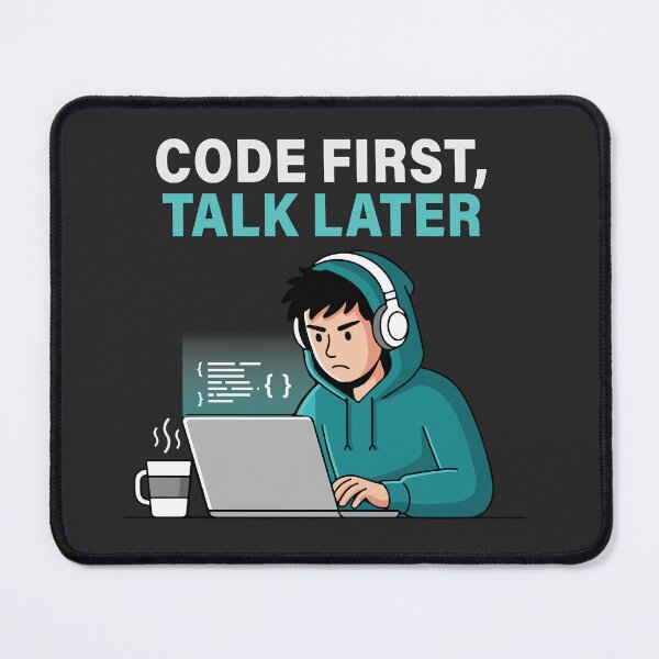 Item preview, Code First Talk Later T-Shirt Programmer Developer Coding Mindset Shirt designed and sold by Design-Pro-21.
