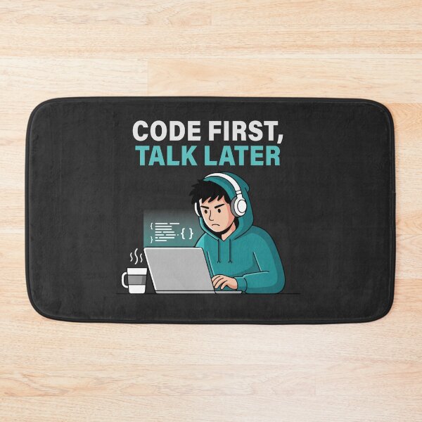 Item preview, Code First Talk Later T-Shirt  Programmer Developer Coding Mindset Shirt designed and sold by Design-Pro-21.