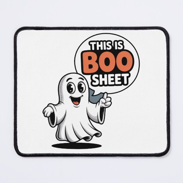 Item preview, This Is Boo Sheet Cute Ghost designed and sold by flagylART.