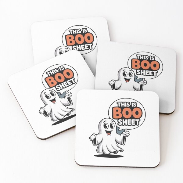 Item preview, This Is Boo Sheet Cute Ghost designed and sold by flagylART.