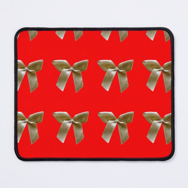 Item preview, Beige bow on red background  designed and sold by happytraveller1.