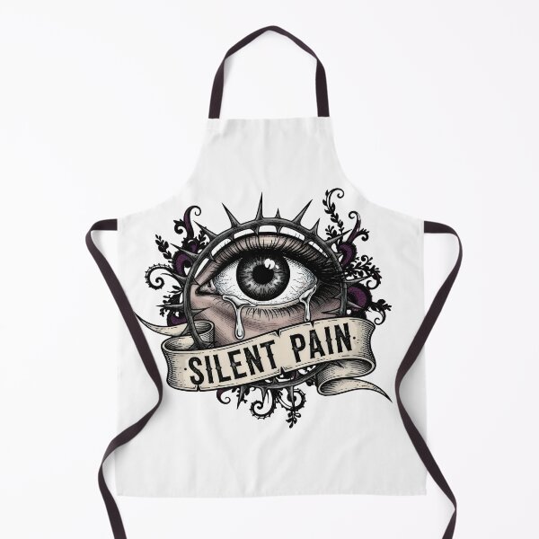 Item preview, Gothic Crying Eye Art – Silent Pain, Mental Health Invisible Suffering Tattoo Flash Design designed and sold by Luminari Creations.