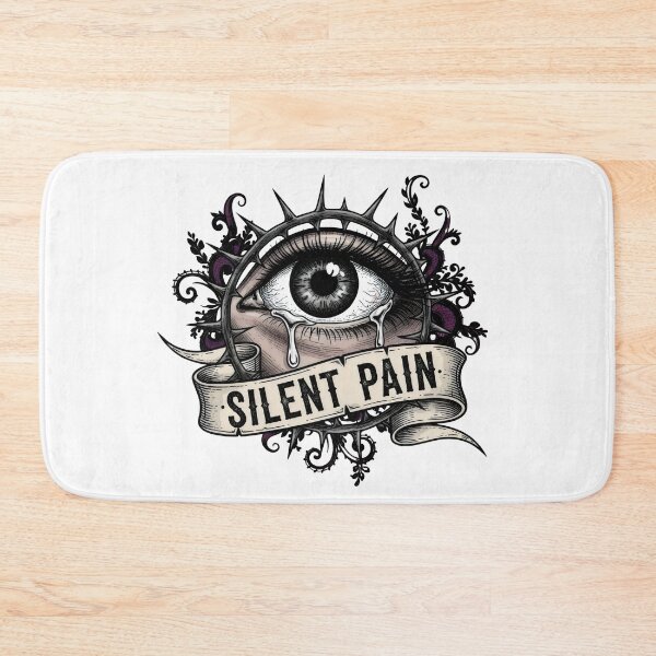 Item preview, Gothic Crying Eye Art – Silent Pain, Mental Health Invisible Suffering Tattoo Flash Design designed and sold by Luminari Creations.