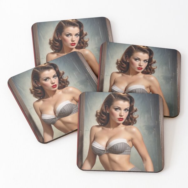Item preview, Vintage 1920s Gangster Pin-Up Girl Mobster Femme Fatale Prohibition Art designed and sold by MissSaylor.