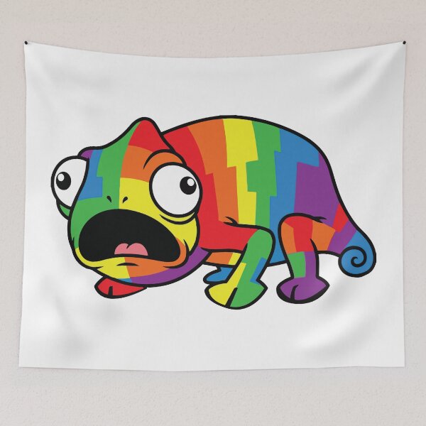 Item preview, Internal Screaming In Color Funny Chameleon Anxiety designed and sold by Petzzz.
