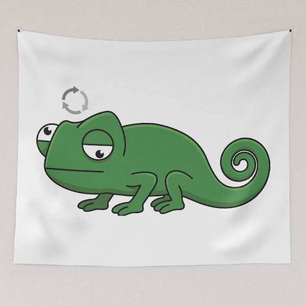 Item preview, Social Interaction Loading Buffering Chameleon designed and sold by Petzzz.