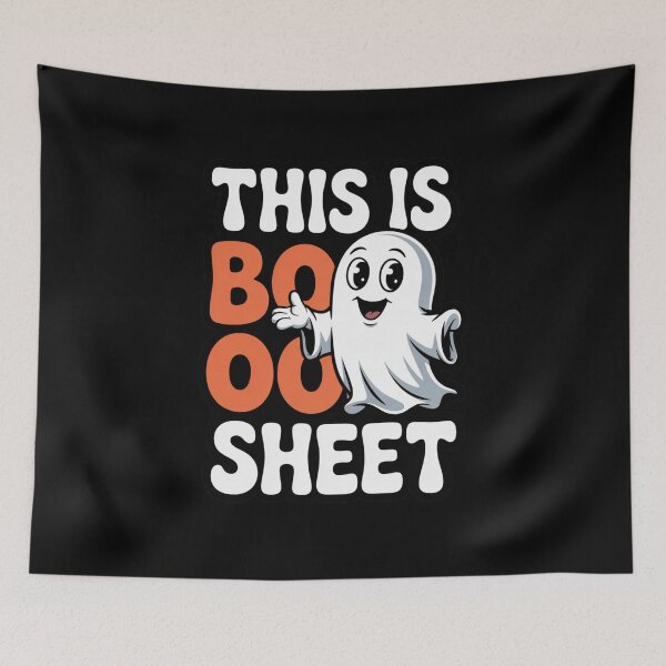 Item preview, This Is Boo Sheet Cute Ghost designed and sold by flagylART.