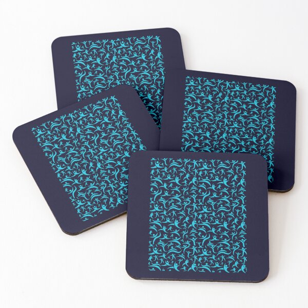 Item preview, Neon Blue Athletic Performance Pattern designed and sold by LoudVictory.