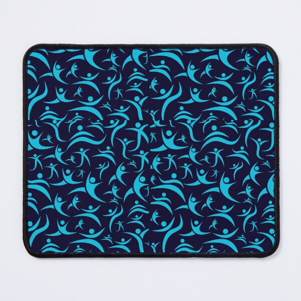 Item preview, Neon Blue Athletic Performance Pattern designed and sold by LoudVictory.