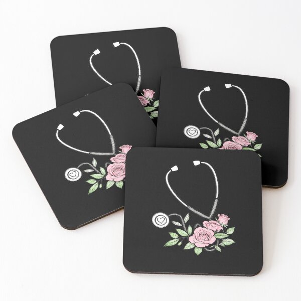 Item preview, Stethoscope and Roses – Medical Nurse Floral Heart Design designed and sold by truongloc246.