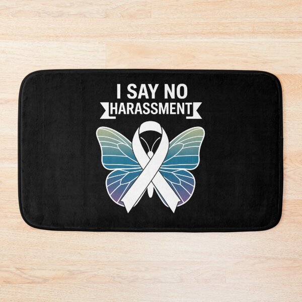 Item preview, I Say No Harassment, Ribbon, Teal Butterfly designed and sold by cosmicncozyS.