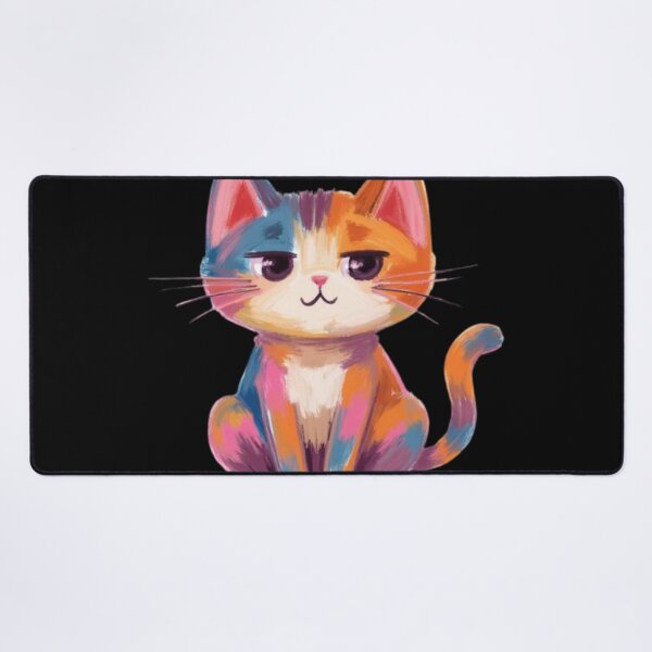 Item preview, smug calico cat fauvism art style designed and sold by cloudzer0000.