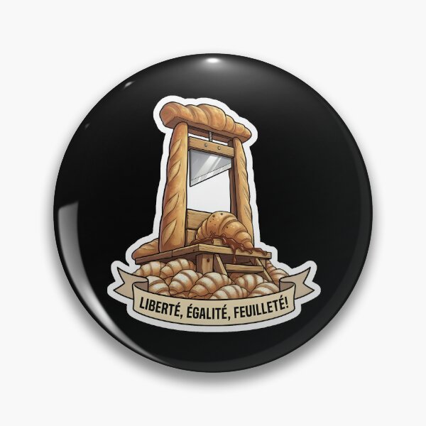 Item preview, Everything I Am I Owe To Bread - Funny Croissant Guillotine Baker Pun designed and sold by SarashiArt.
