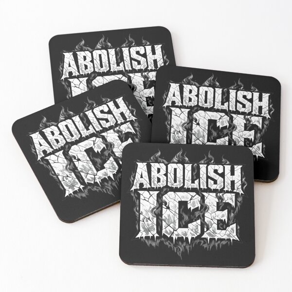 Item preview, ABOLISH ICE – Dark Protest Typography Design designed and sold by JordanInk Studio.