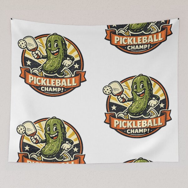 Item preview, Pickleball Gherkin – Vintage Fun Logo designed and sold by Dax Studio.