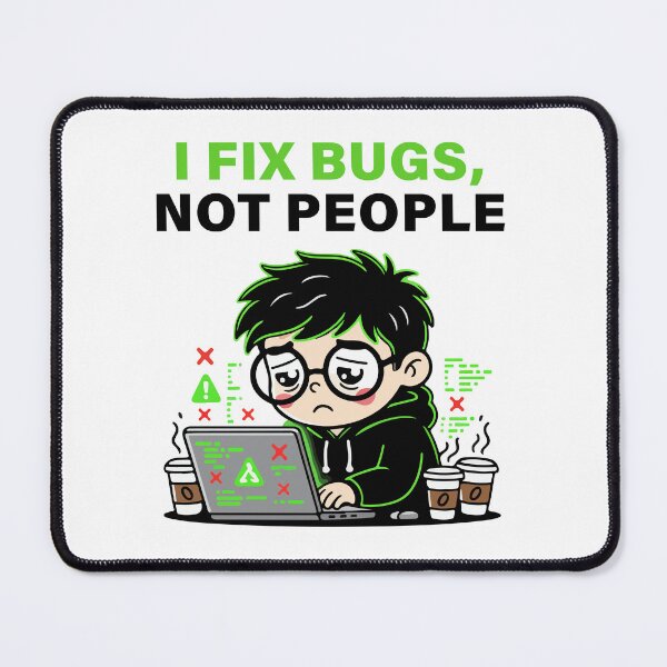 Item preview, I Fix Bugs Not People T-Shirt | Funny Programmer Developer Coding Shirt designed and sold by Design-Pro-21.