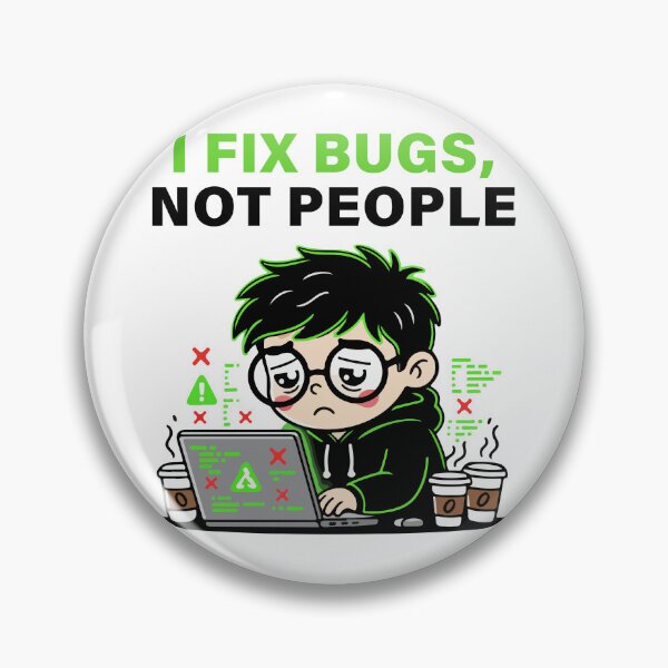 Item preview, I Fix Bugs Not People T-Shirt | Funny Programmer Developer Coding Shirt designed and sold by Design-Pro-21.