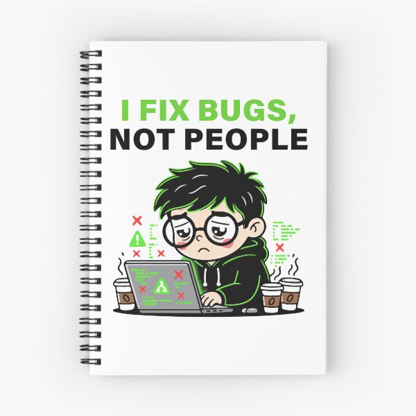 Item preview, I Fix Bugs Not People T-Shirt | Funny Programmer Developer Coding Shirt designed and sold by Design-Pro-21.