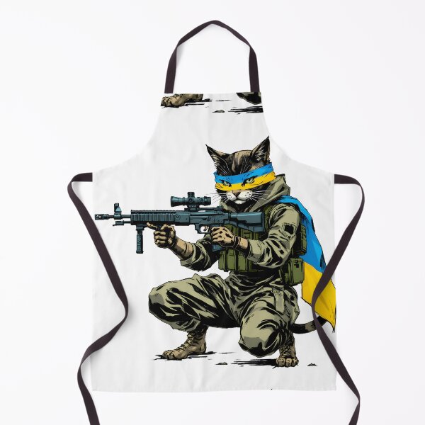Item preview, Ukrainian cat with flags in the war designed and sold by pixeldizajn.
