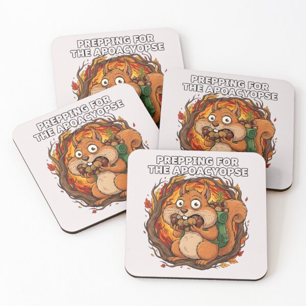 Item preview, Prepping For The Apoacyopse, Funny Panicked Squirrel designed and sold by MANA-Goods.