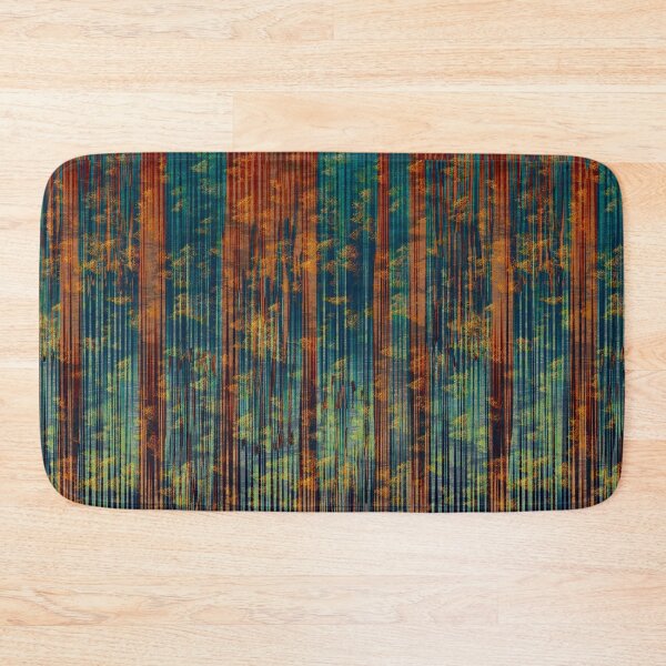 Item preview, Busy Abstract Pleat Textured Orange Teal Green designed and sold by jocelynsart.