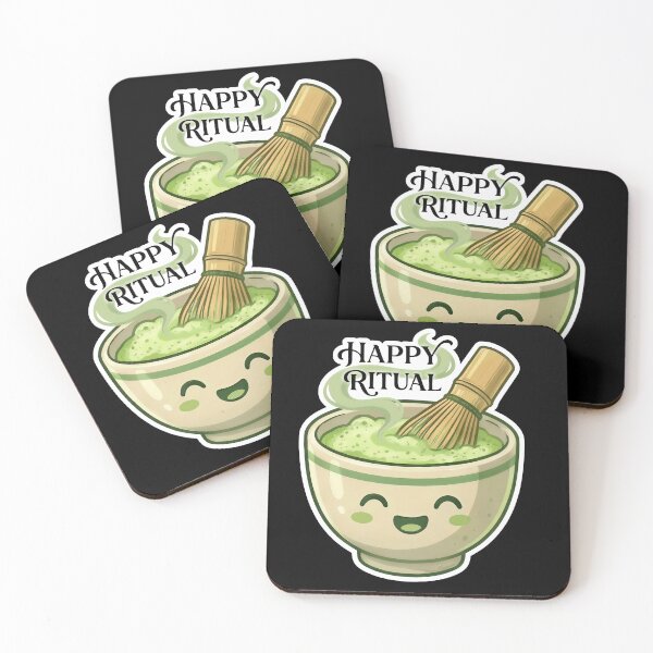 Item preview, Happy MATCHA Ritual Cute Japanese Green Tea Bowl designed and sold by SarashiArt.