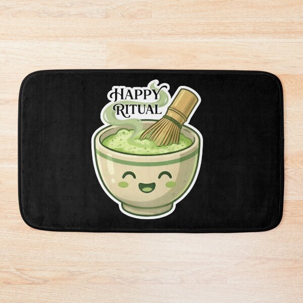 Item preview, Happy MATCHA Ritual Cute Japanese Green Tea Bowl designed and sold by SarashiArt.
