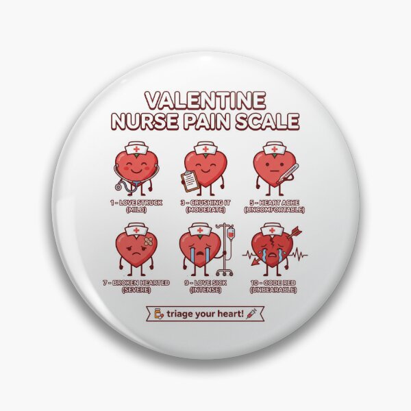 Item preview, Valentine Nurse Pain Scale - Funny Healthcare Triage Gift designed and sold by One More T-shirt.