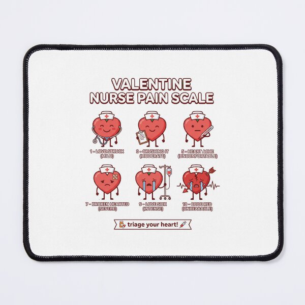 Item preview, Valentine Nurse Pain Scale - Funny Healthcare Triage Gift designed and sold by One More T-shirt.