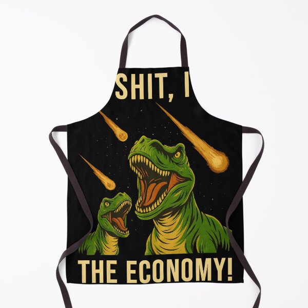 Item preview, Oh Shit It's The Economy Funny Dinosaur Meteor Design designed and sold by haitrieuic96.
