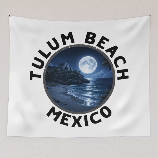 Item preview, Tulum Beach - Mexico (with Black Lettering) designed and sold by VelvetRoom.