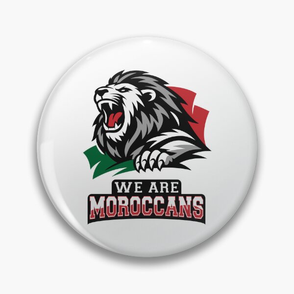 Item preview, We are moroccans, Powerful Lion Mascot Graphic, Pride and Strength Illustration, Bold Athletic Design designed and sold by MONTRIS.