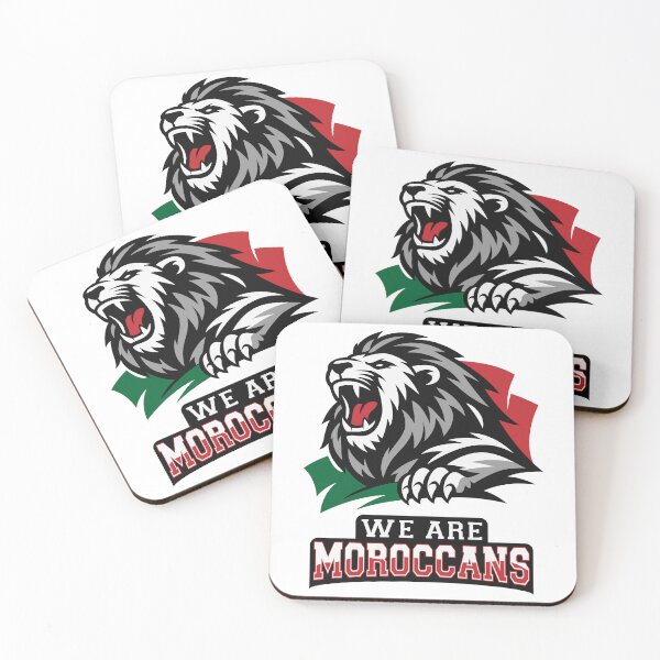 Item preview, We are moroccans, Powerful Lion Mascot Graphic, Pride and Strength Illustration, Bold Athletic Design designed and sold by MONTRIS.