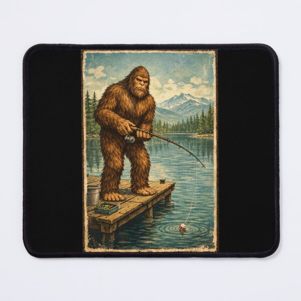 Item preview, Solitary Fisher of the Mountain Lake designed and sold by KapiPrint.