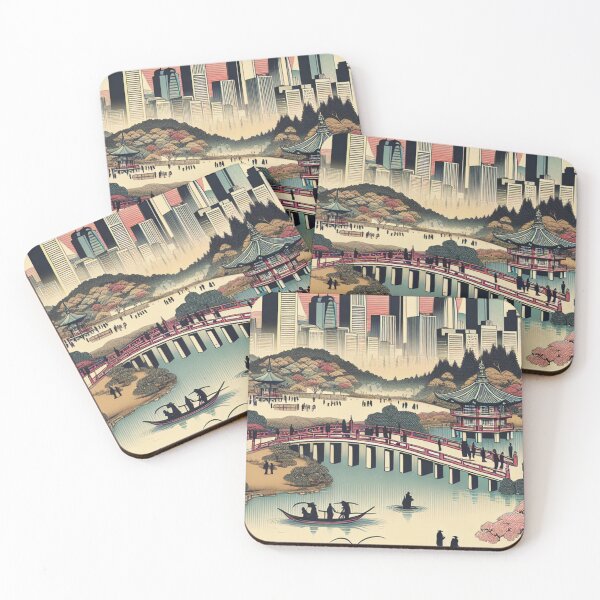 Item preview, Belo Horizonte Brazil Ukiyo-e Pampulha Modern Ensemble Japanese Art designed and sold by Vandy Fullam.