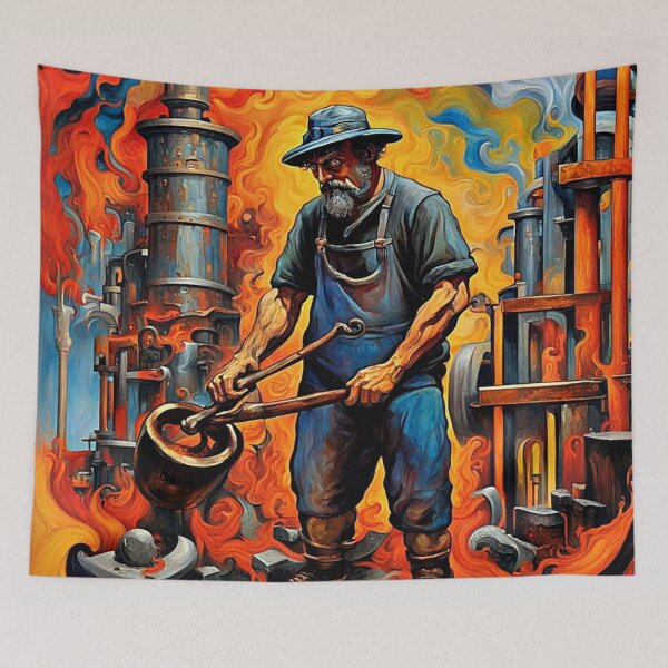Item preview, Hephaestus at work designed and sold by George Hutton Hunter.
